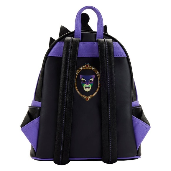 LOUNGEFLY DISNEY VILLAINS SCENE EVIL QUEEN APPLE MINI BACKPACK - Picture 2 of 7